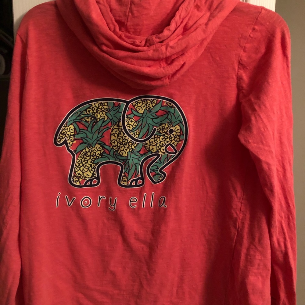 Ivory Ella lightweight long sleeve hoodie